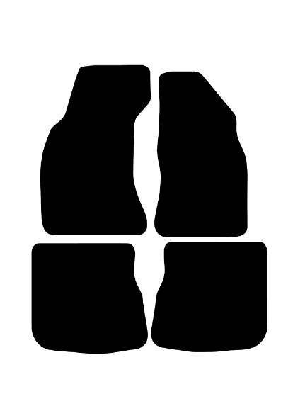 Audi A4 1995-2001 Car Mats Mat Shape