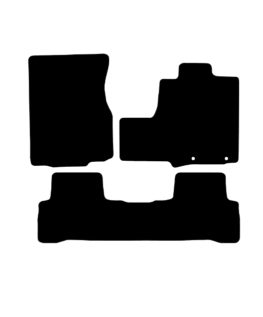Honda CR-V (2006-2012) Car Mats (3 Piece With Fixing Mats) Mat Shape