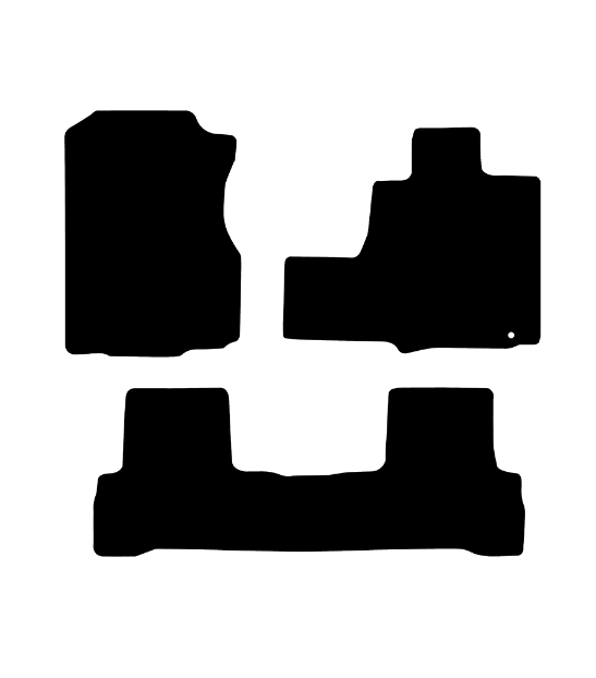 Honda CR-V Automatic (2006-2012) Car Mats (3 Piece - 1 clip) Mat Shape