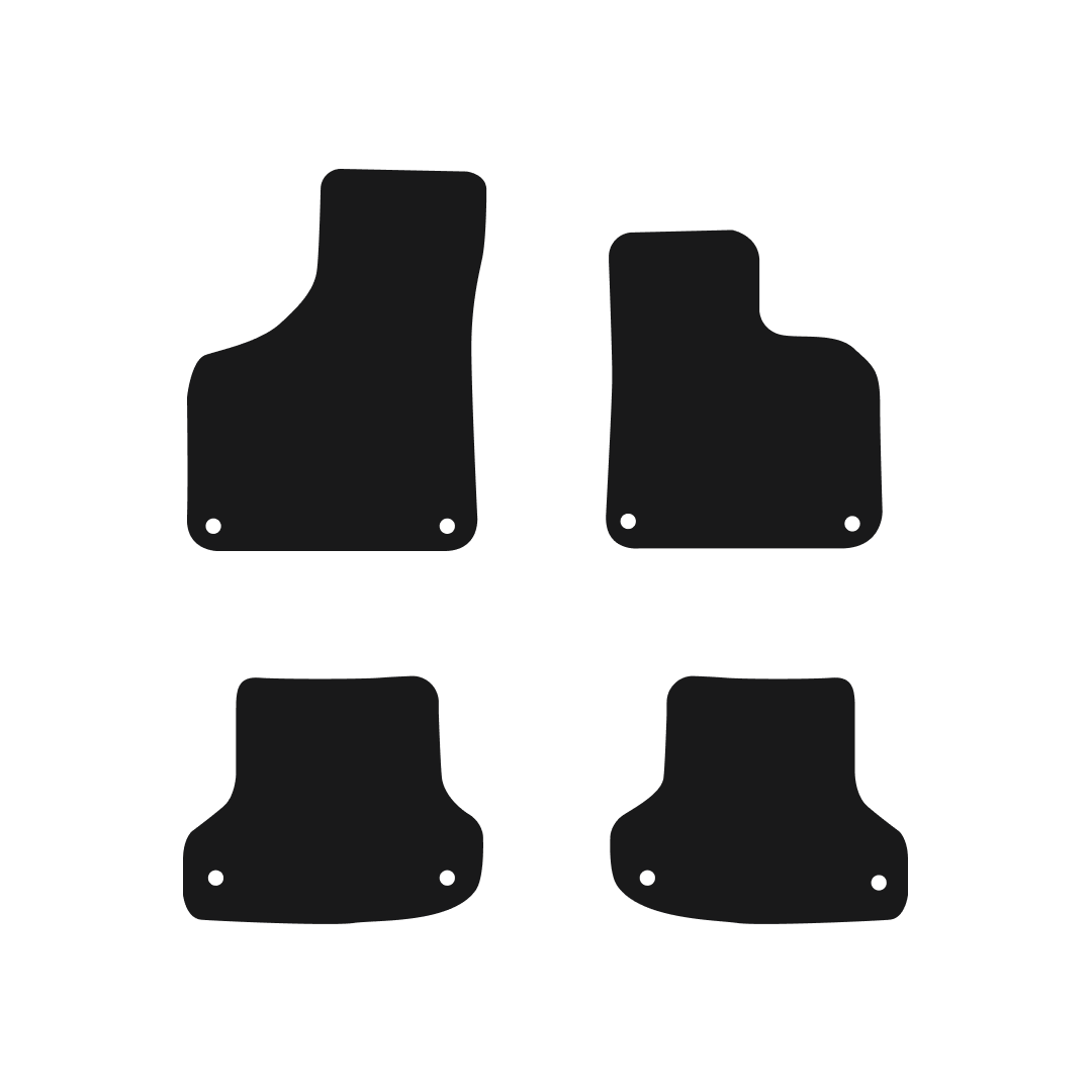 Audi A3 2003-2012 (8 Clips) Car Mats Mat Shape