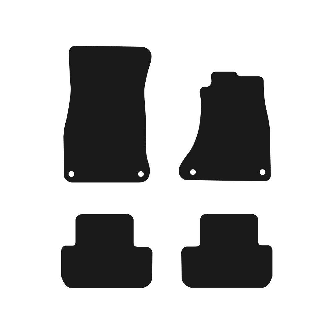 Audi A4 Fixings In Passenger (2008-2016) Car Mat Mat Shape