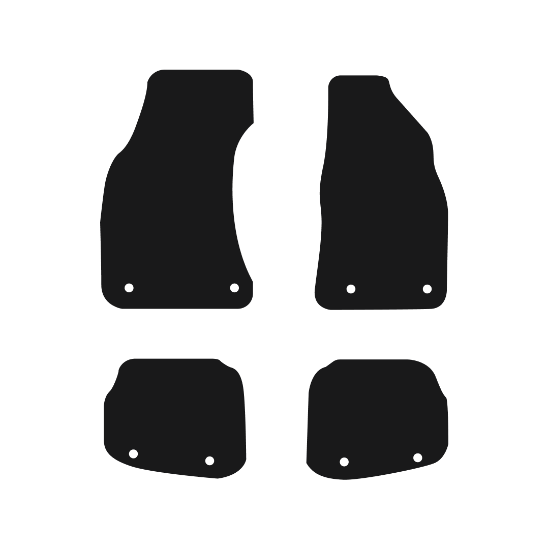 Audi A4 Avant (1995-2001) Car Mats (4 Clips) Mat Shape