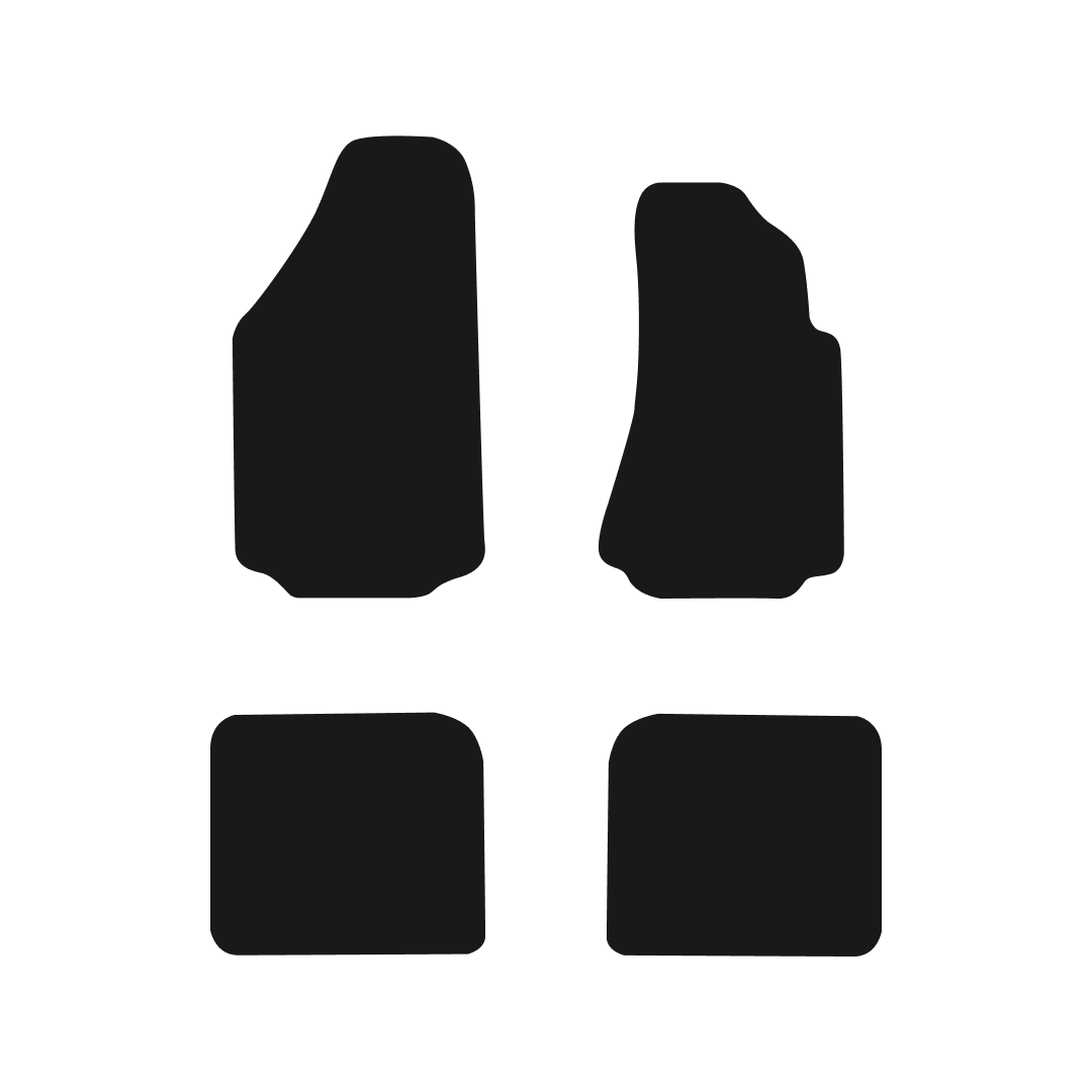 Audi A4 Cabriolet (2001-2005) Car Mats Mat Shape