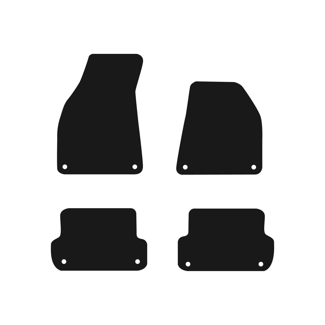 Audi A4 Quattro Estate (2005-2008) Car Mats Mat Shape