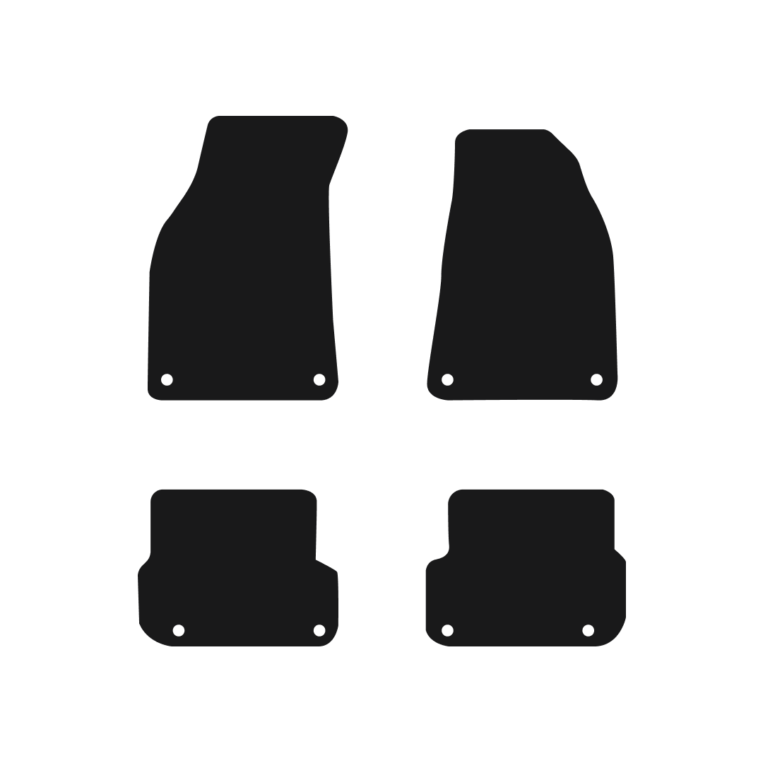 Audi A6 (2009-2011) Car Mats Mat Shape