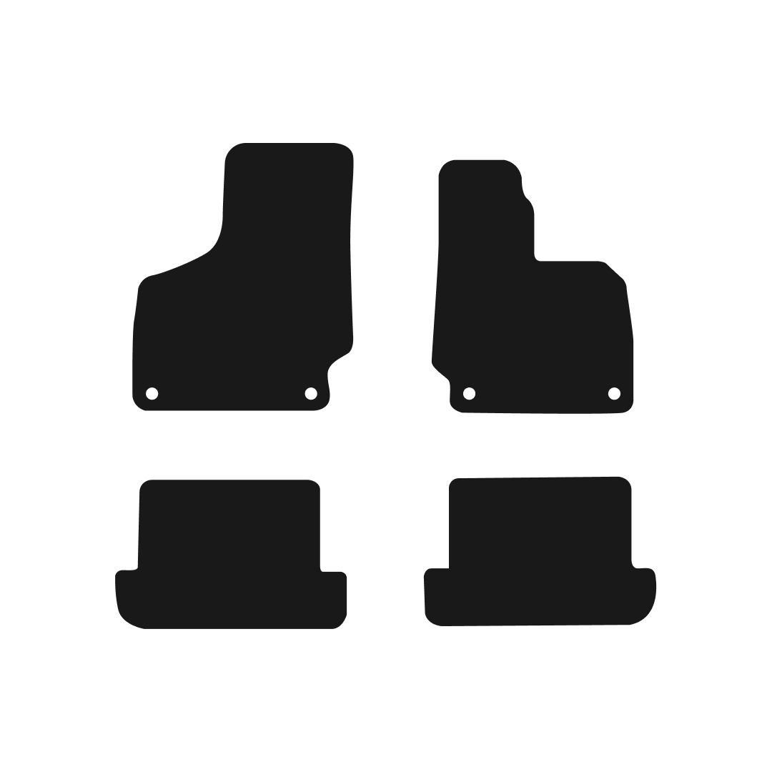 Audi TT Coupe (2006-2014) Car Mats (MK2) Mat Shape