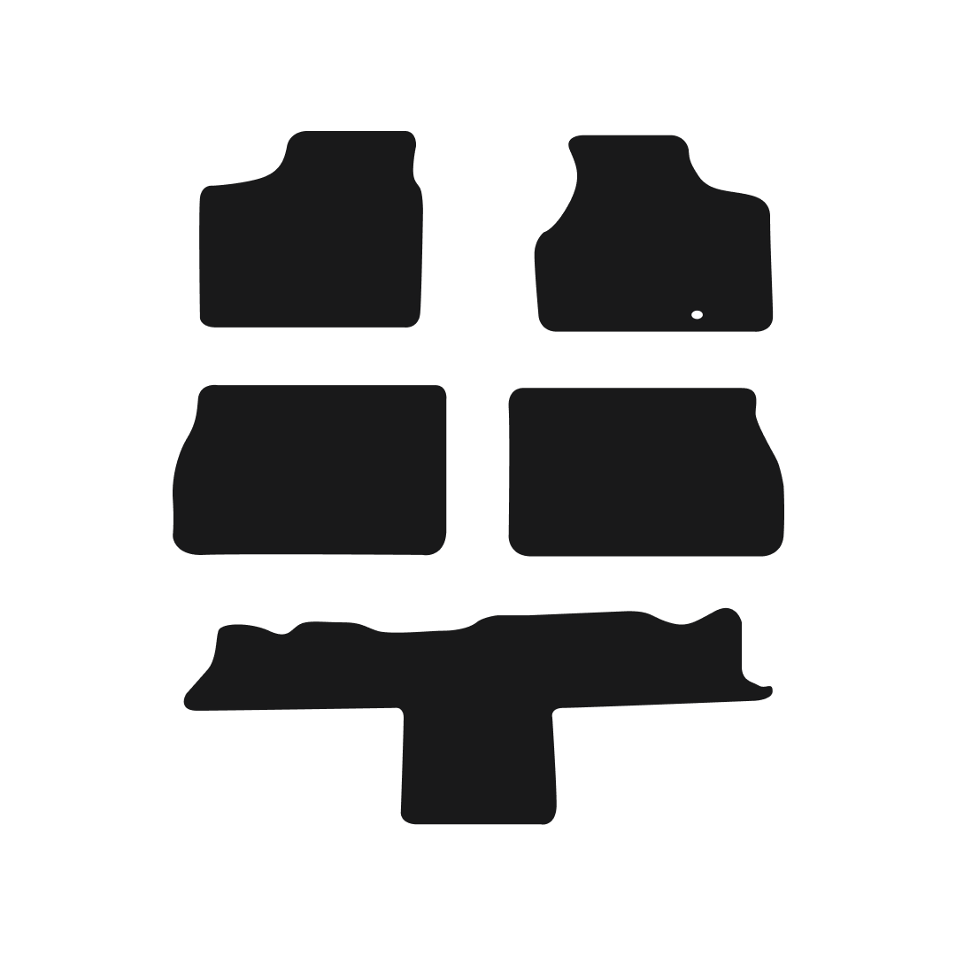 Chrysler Grand Voyager (2004-2008) Car Mats (Stow and Go) Mat Shape