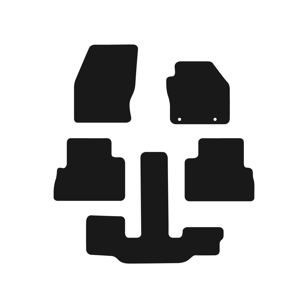 Ford C Max Grand (2013-2015) Round Clips Car Mats Mat Shape
