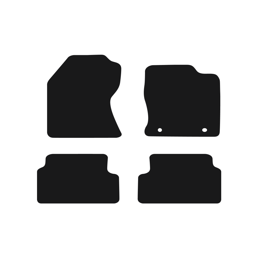 Ford Focus (2-Clips) (1998-2004) Car Mats Mat Shape