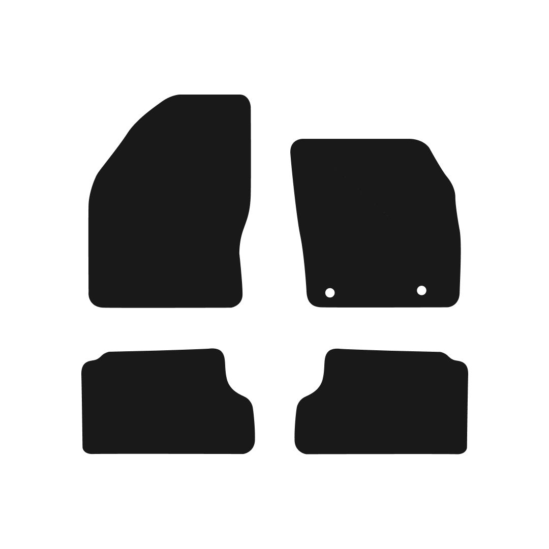 Ford Focus MK2 (2005-2011) Car Mats (Clips) Mat Shape