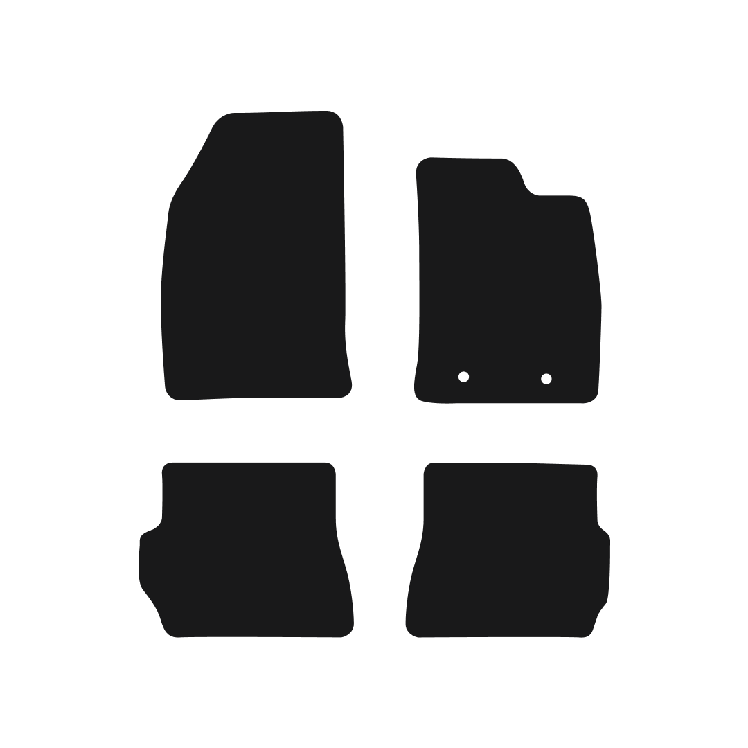 Ford Fusion Manual (2002-2012) Car Mats (Oem Holes In Driver Mats) Mat Shape