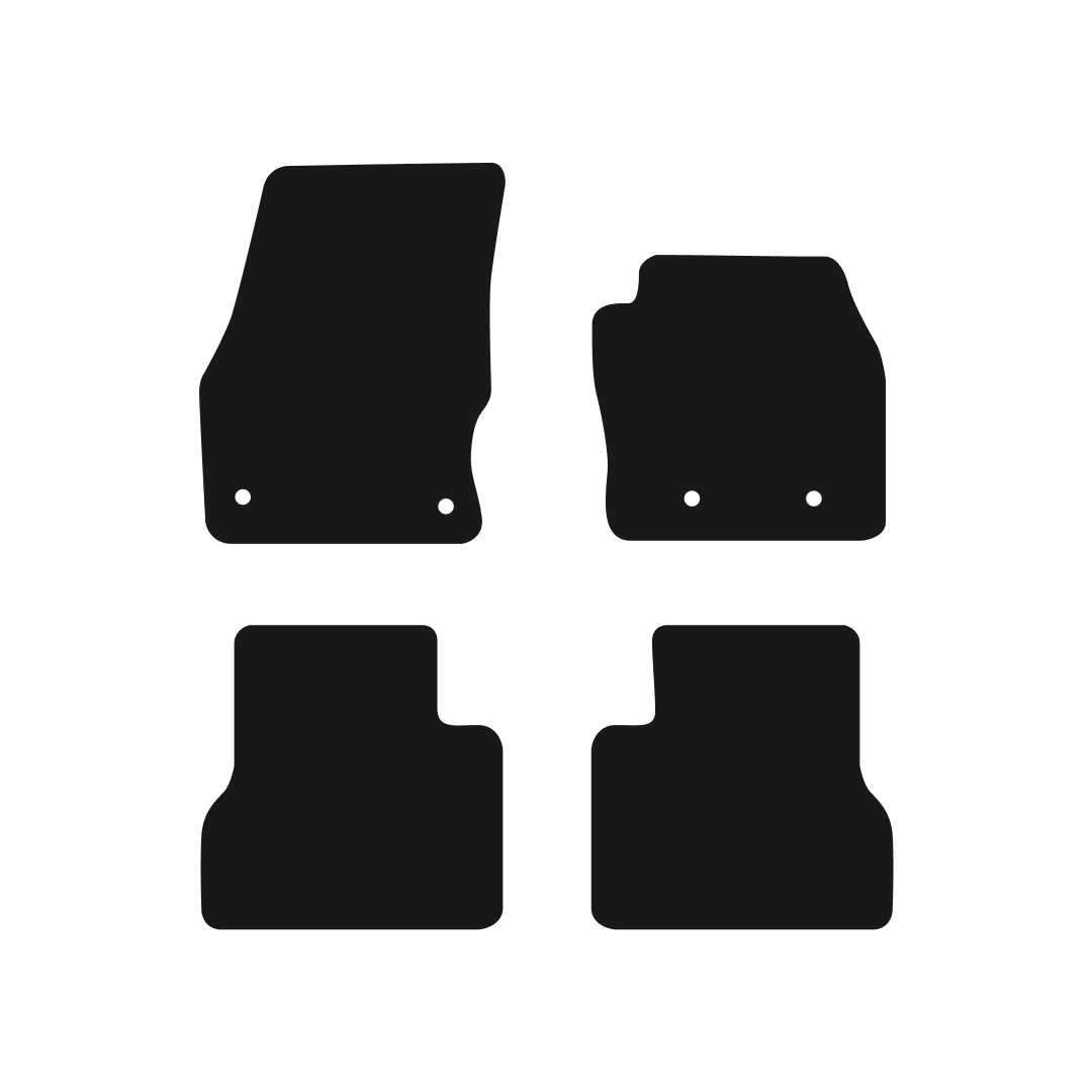 Ford Transit Connect Crew Cab Van (2016-2022) Van Mats (LWB Version - 4 Clips) Mat Shape