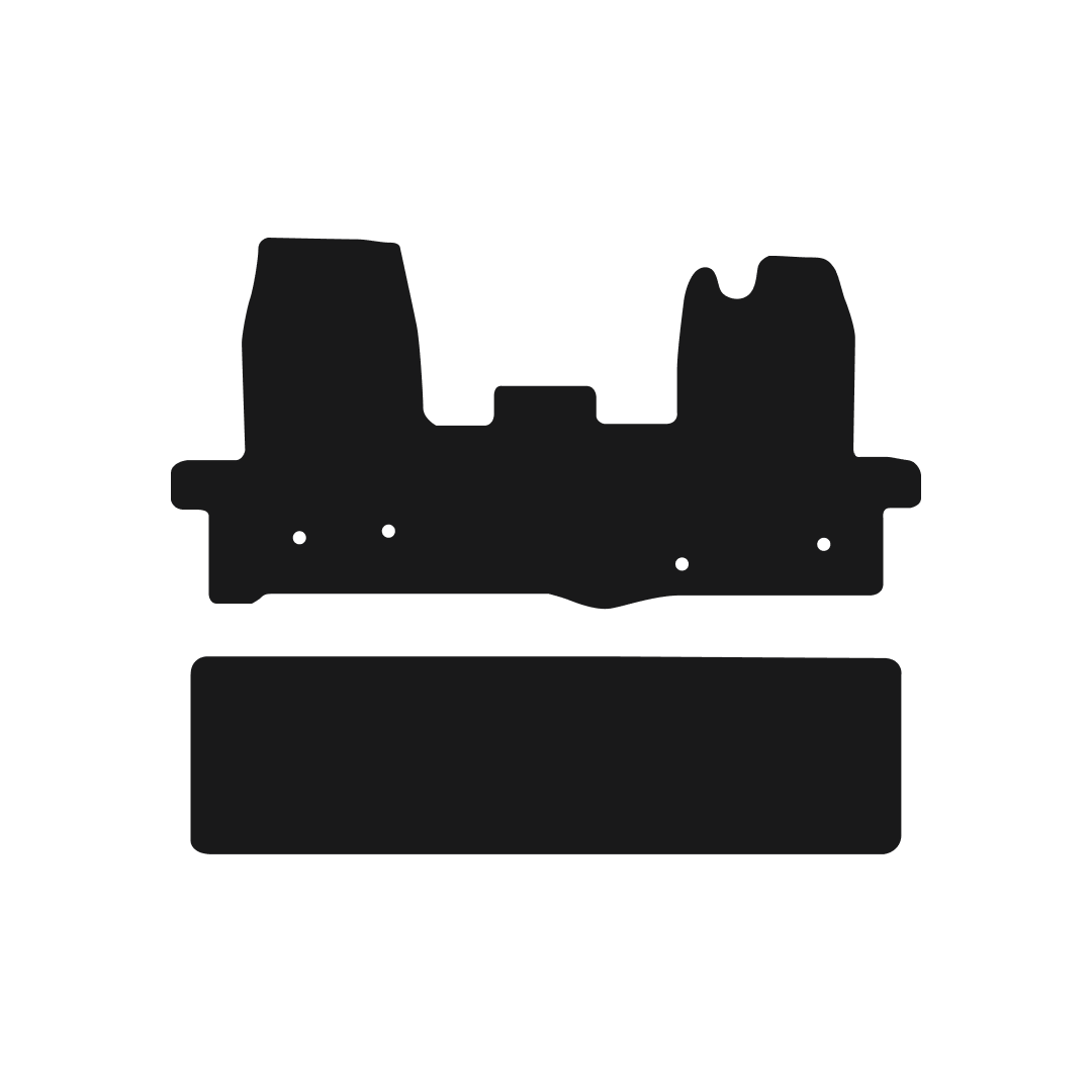 Ford Transit Crew Cab Van (2016-2024) Van Mats (4 Clips) Mat Shape