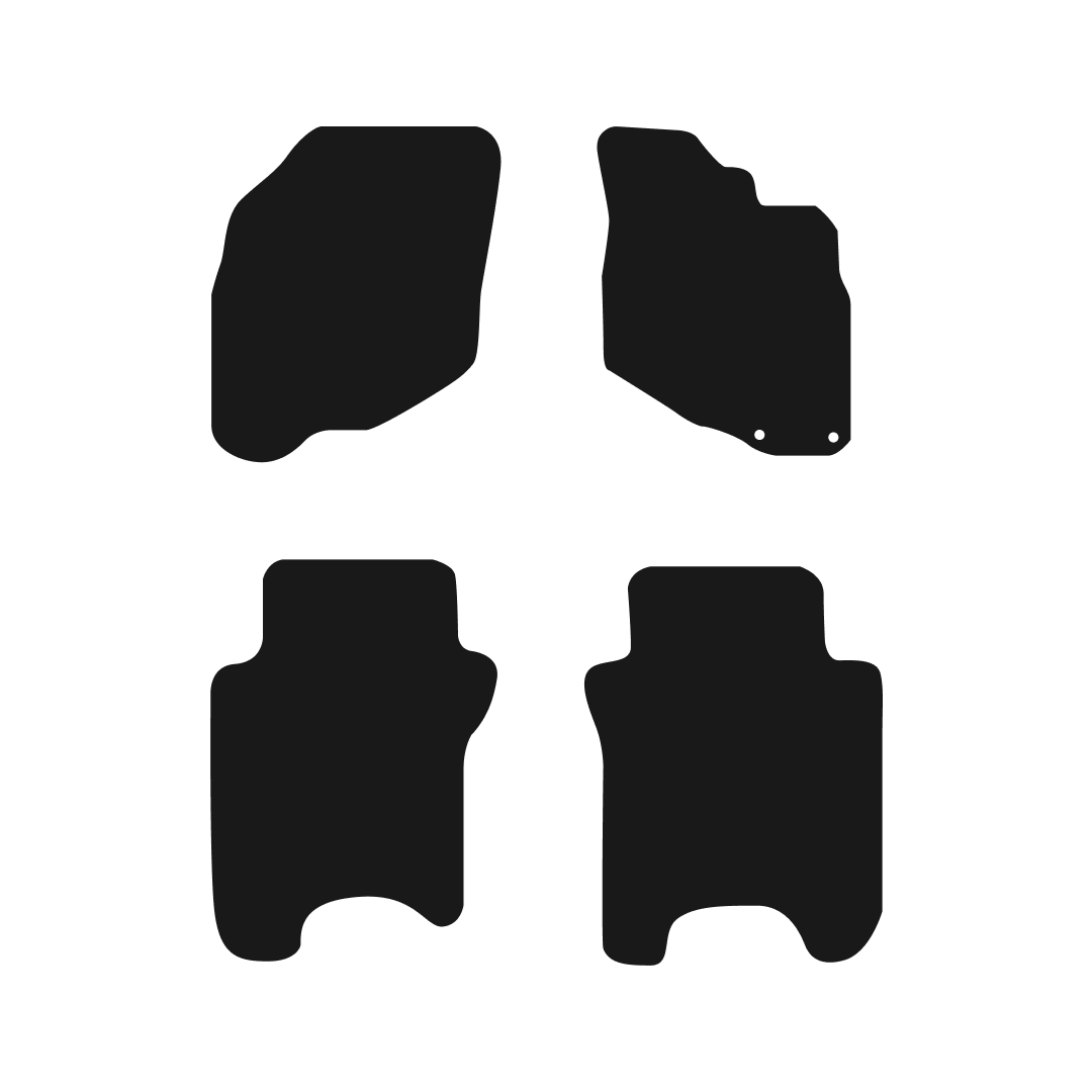 Honda Jazz (2002-2008) Car Mats (With Fixing Rings) Mat Shape