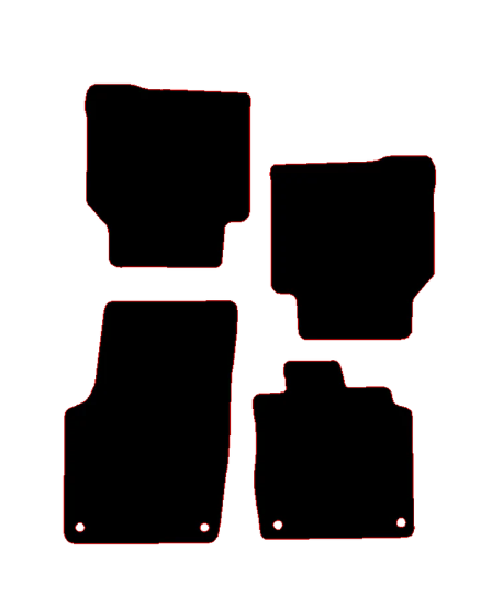 Volkswagen ID.7 (2024-2024) Car Mats Mat Shape