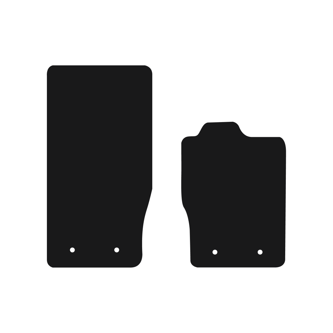 Jaguar F-Type (2013-2024) Car Mats (Narrow Clips - 168mm hole spacing) Mat Shape