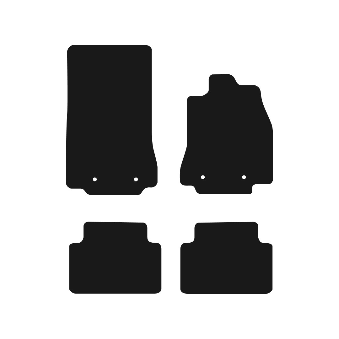 Jaguar XF (2008-2014) Car Mats (X250 - 4 clips) Mat Shape