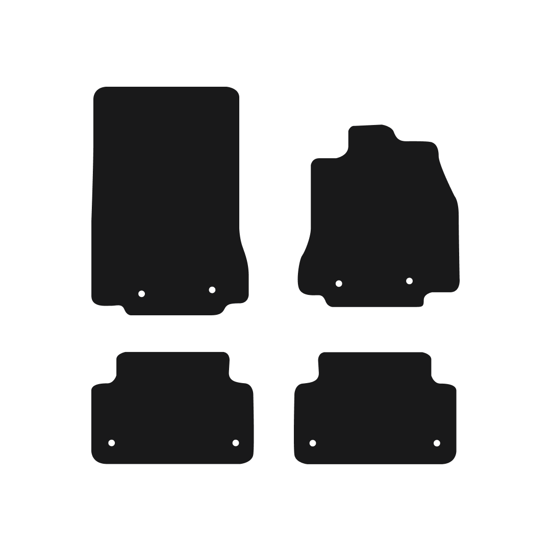 Jaguar XF (2014-2015) Car Mats (X250 - 8 clips) Mat Shape