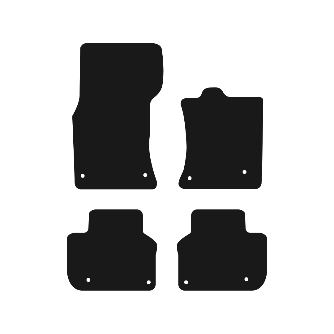 Jaguar XF (2015-2024) Car Mats (X260 - 8 Clips) Mat Shape