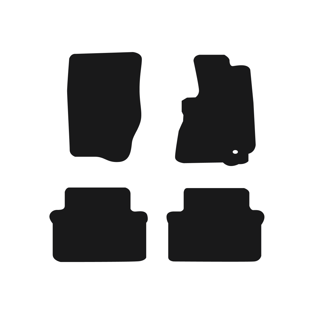 Jeep Grand Cherokee WK (2005-2011) Car Mats Mat Shape