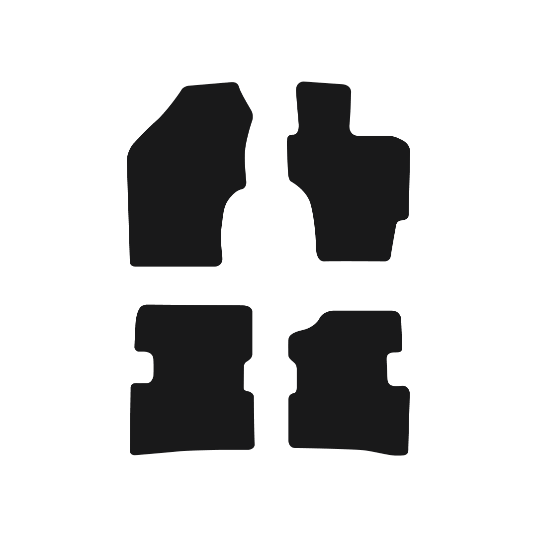 Kia Rio (2001-2005 Automatic) Car Mats Mat Shape