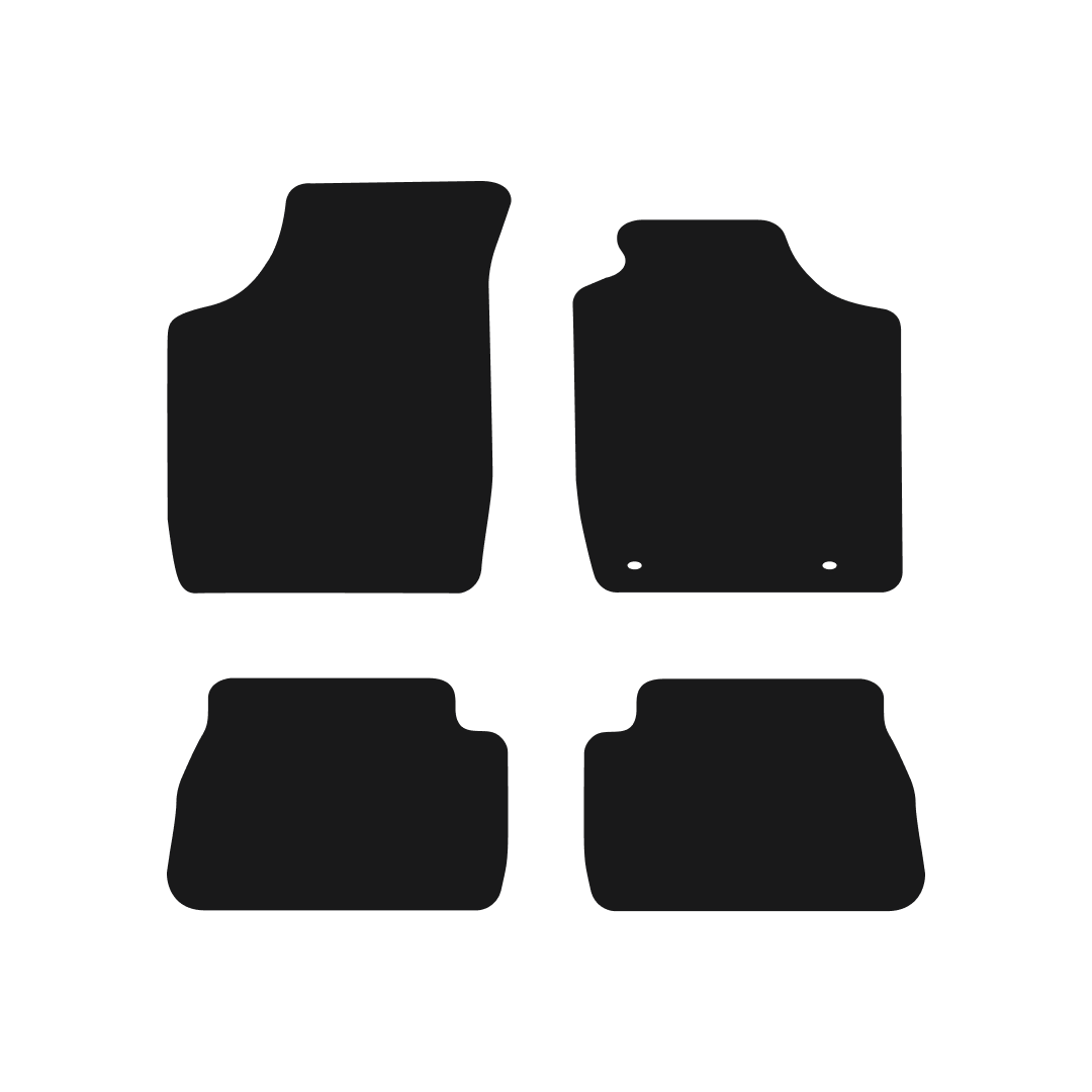 Kia Rio (2001-2005 Manual) Car Mats Mat Shape