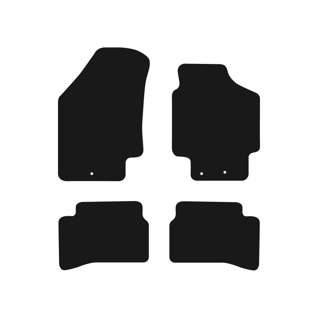 Kia Rio (2010-2011) Car Mats Mat Shape