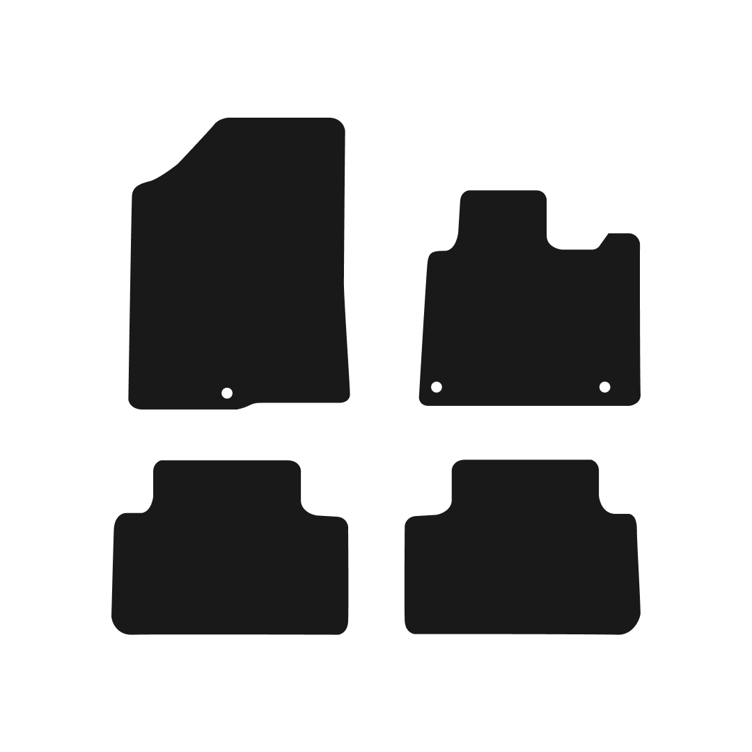 Kia Sorento (2020-2024) Car Mats (Non - Hybrid) Mat Shape