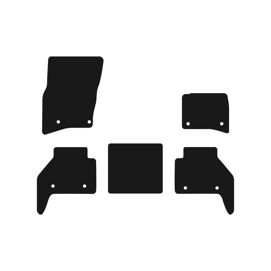 Land Rover 90 (2020-2024) Car Mats (5 Door) Mat Shape