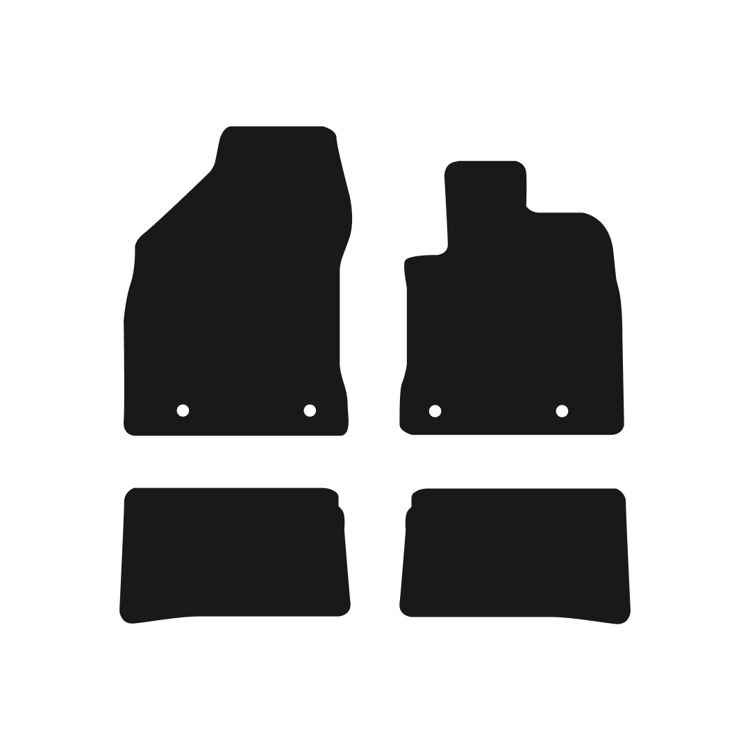 Lexus CT 200H (2011-2014) Car Mats (Lexus Fixings) Mat Shape