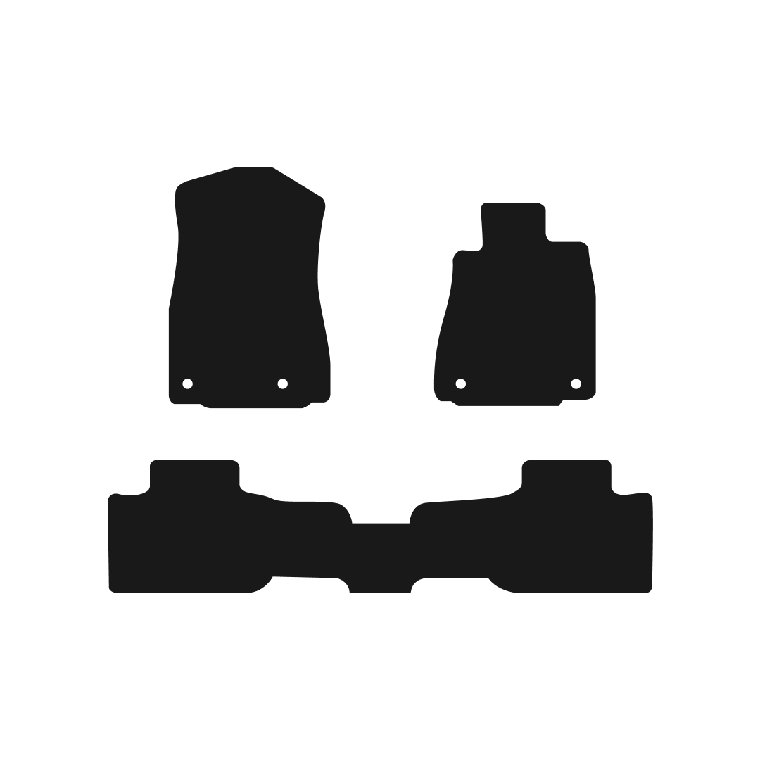 Lexus IS 300H (2013-2022) Car Mats (1 piece rear) Mat Shape
