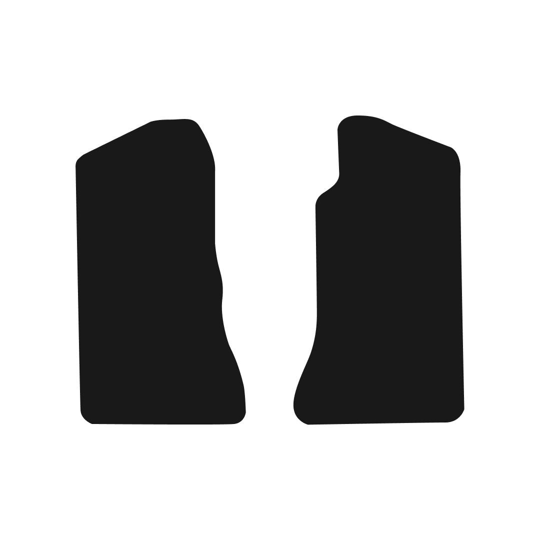 MG MGB  (1962-1980) Car Mats (4 synchro - 2 pc) Mat Shape