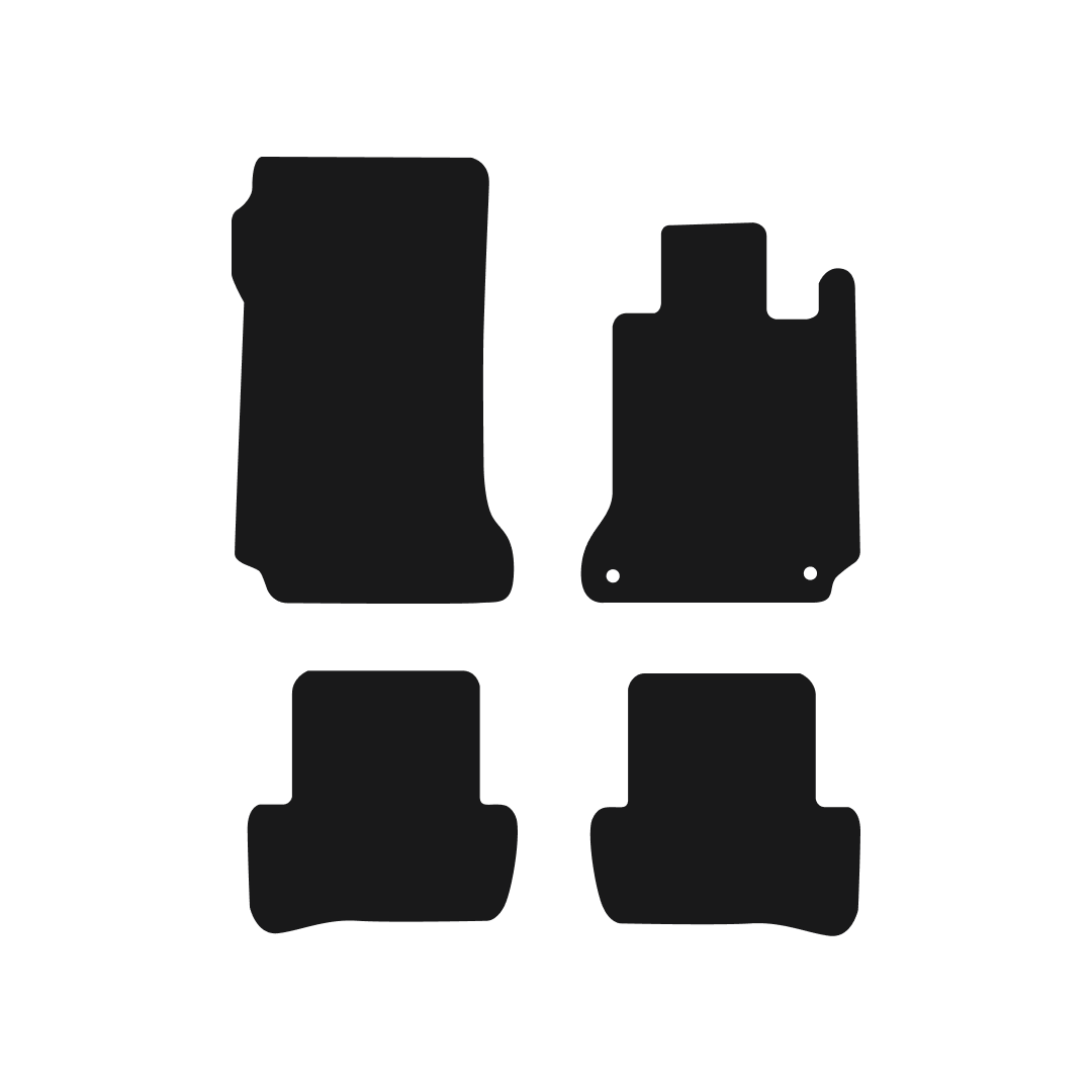 Mercedes C Class Automatic Version (2007-2014) Car Mats Mat Shape