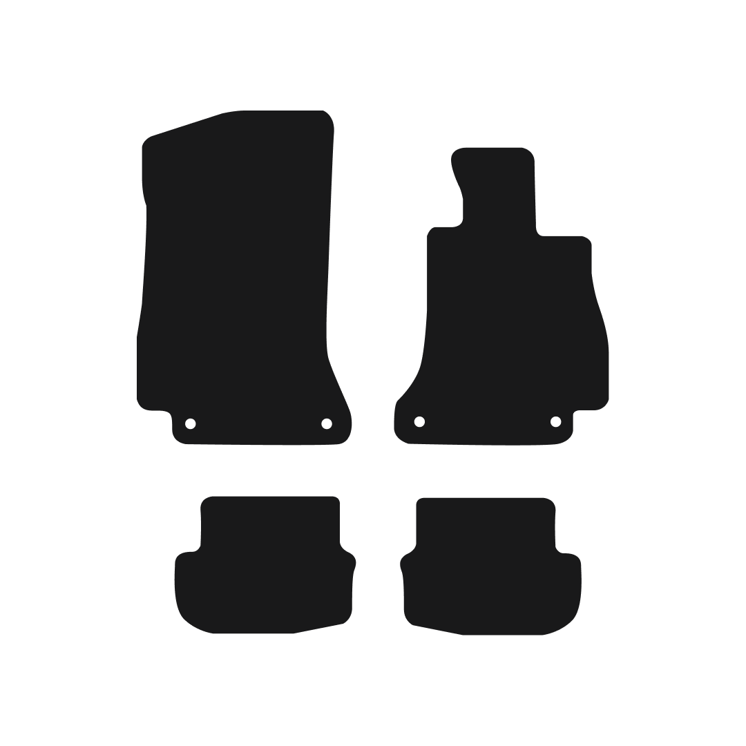Mercedes C Class Coupe / Cabriolet (2016-2023) Car Mats (C205) Mat Shape