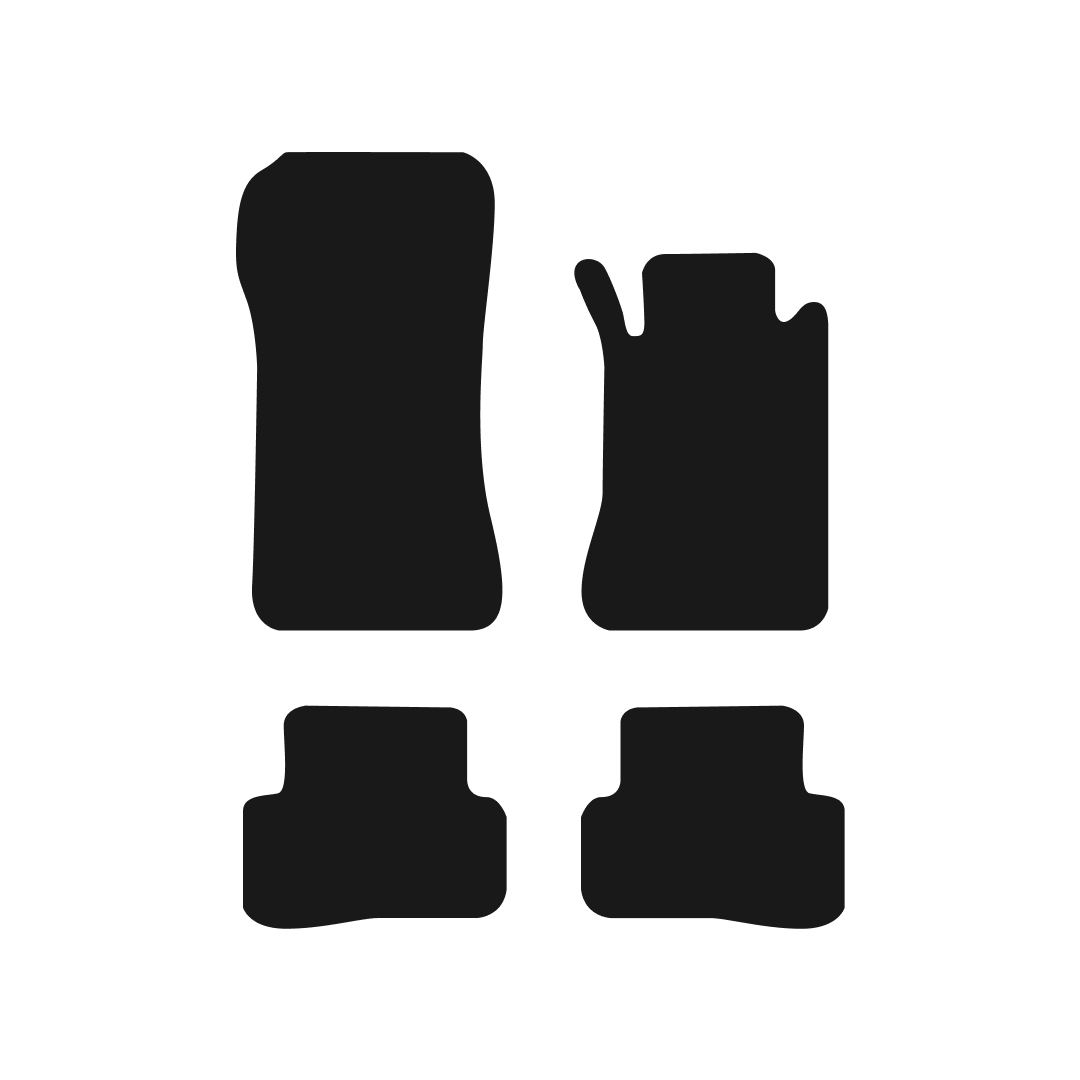Mercedes C Class Coupe (2001-2008) Car Mats Mat Shape