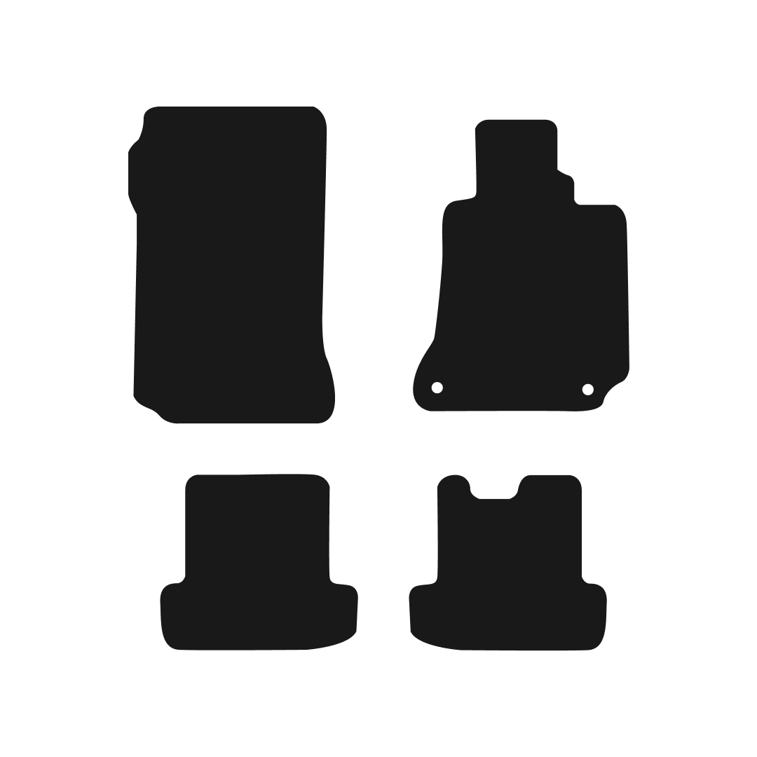Mercedes C Class Coupe (2011-2015) Car Mats (Manual) Mat Shape
