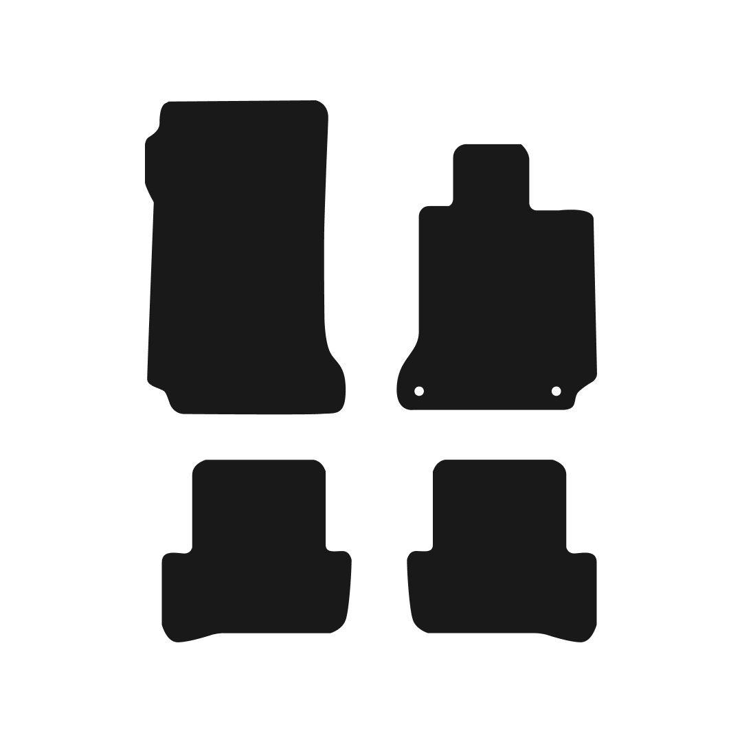 Mercedes C Class Manual (2007-2014) Car Mats Mat Shape