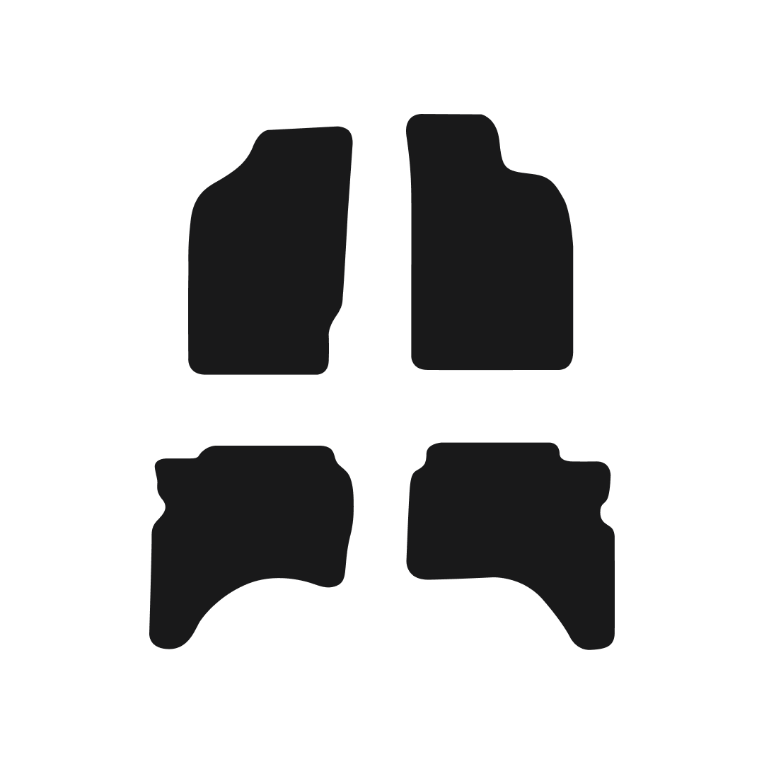 Mitsubishi L200 Double Cab (1988-2006) Car Mats Mat Shape
