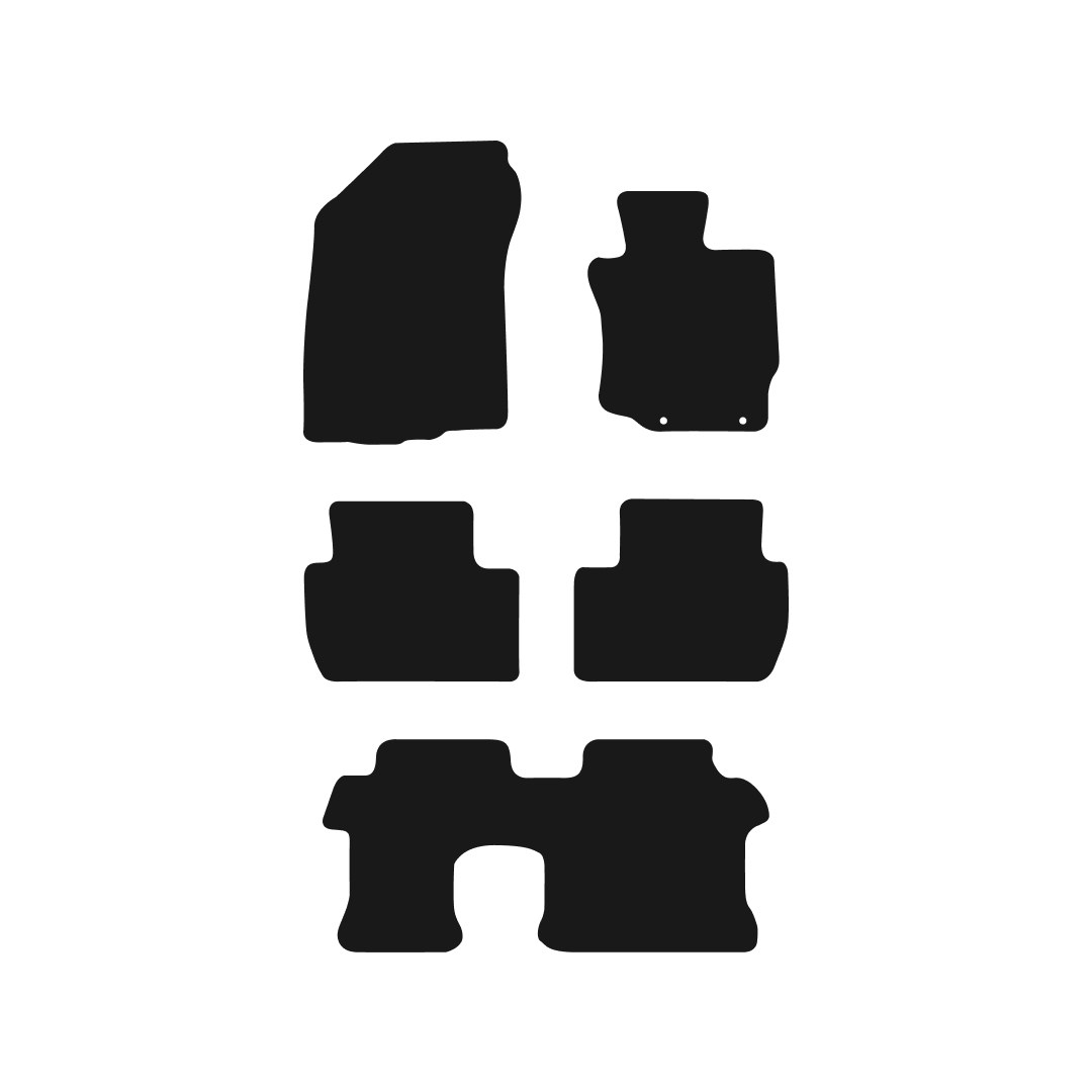 Mitsubishi Outlander Auto 7 Seat (2012-2024) Car Mats (MK-3) Mat Shape