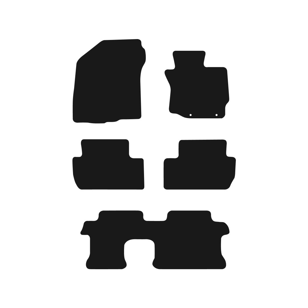 Mitsubishi Outlander Manual 7 Seat (2012-2024) Car Mats (MK-3) Mat Shape