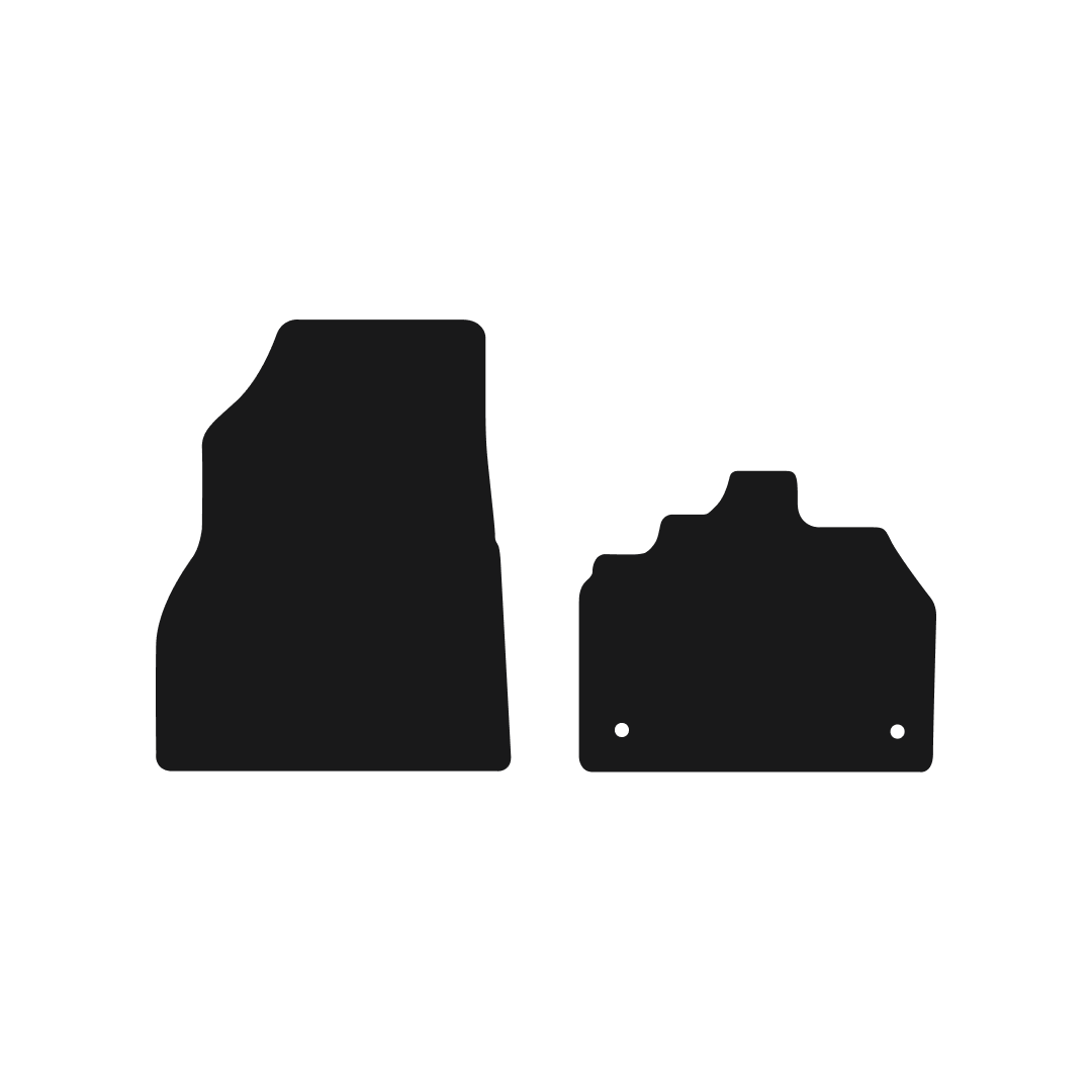 Nissan NV250 (2019-2024) Van Mats (2-piece) Mat Shape