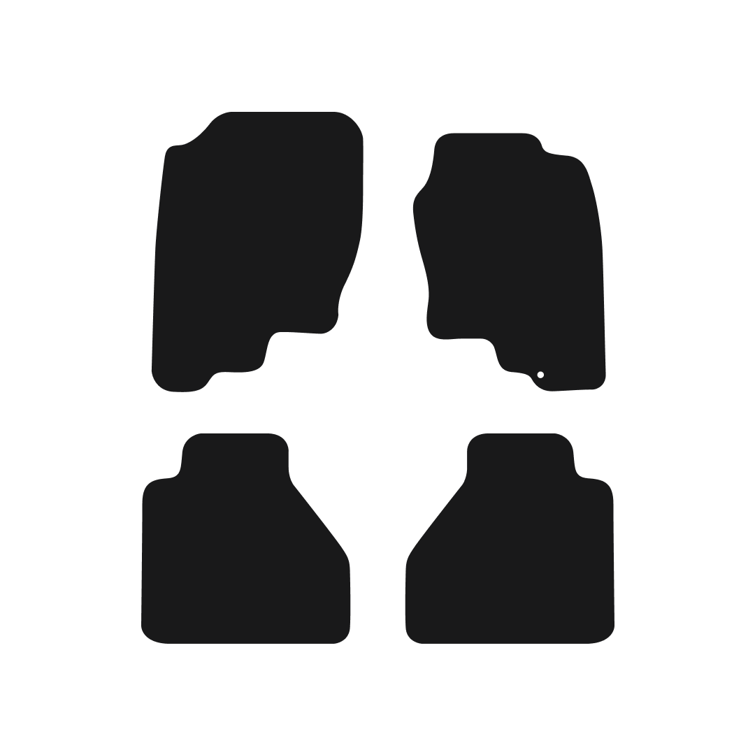 Nissan Navara (2005-2010) Car Mats (Double Cab) Mat Shape