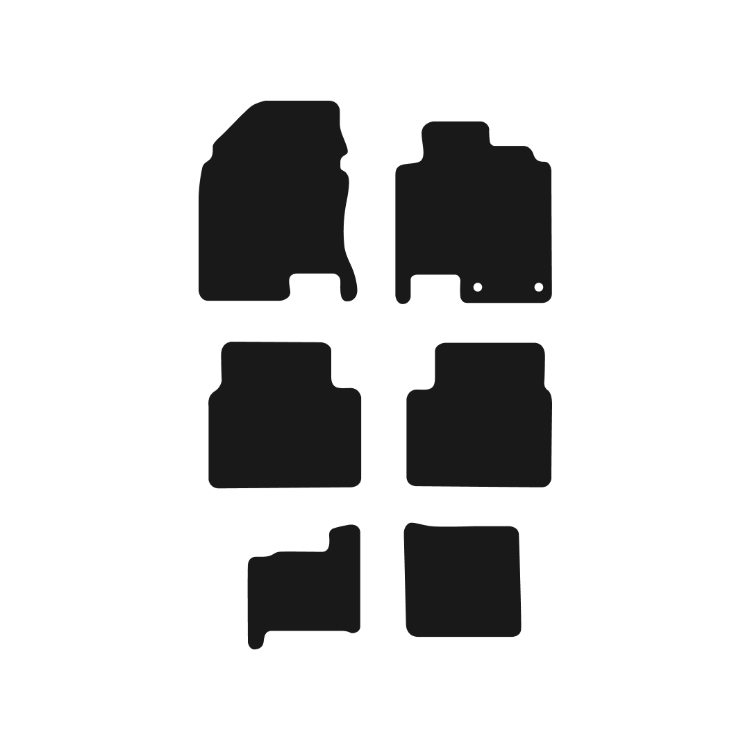 Nissan Qashqai +2 (2010-2013) Car Mats (7-Seater) Mat Shape
