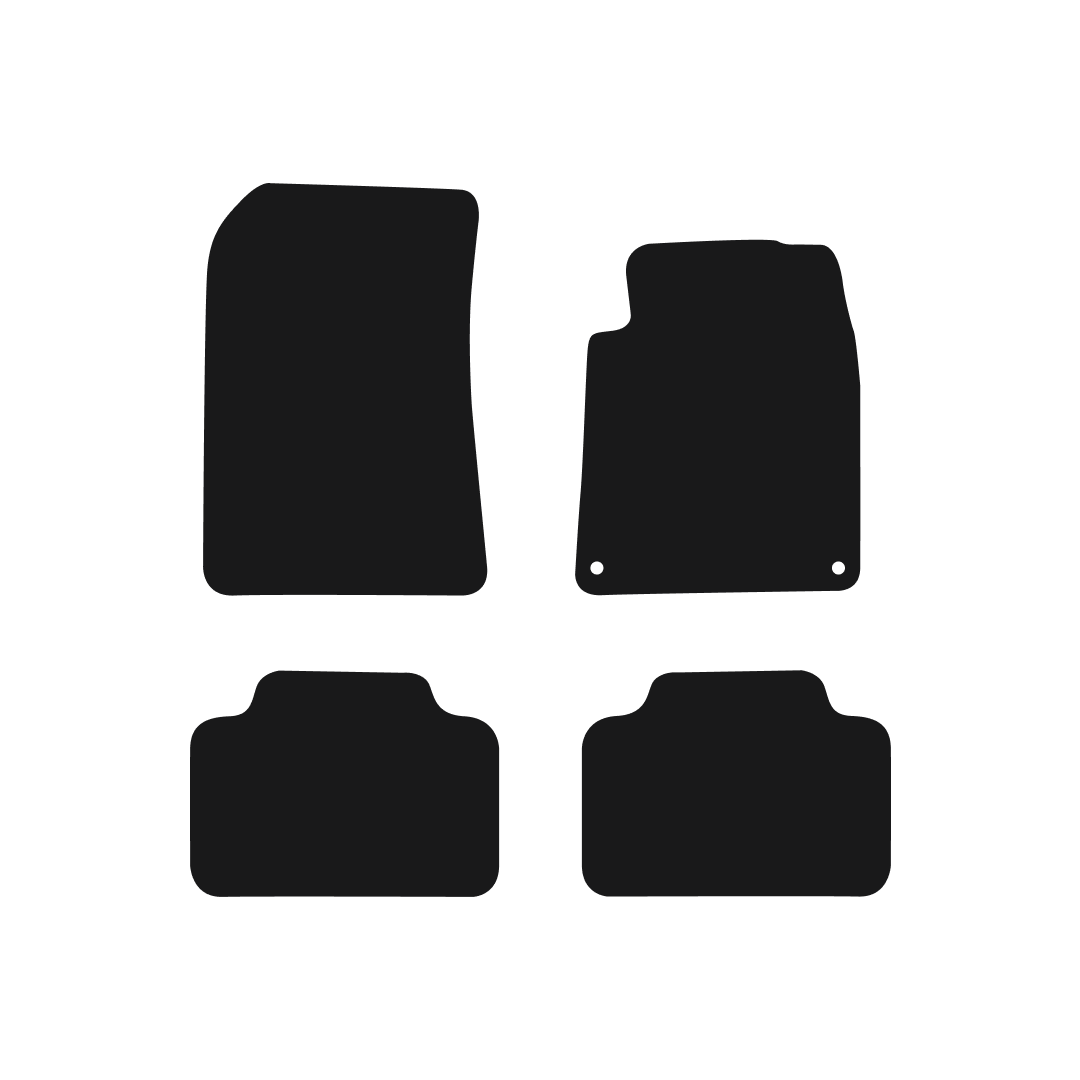 Peugeot 407 (2004-2011) Car Mats (2 - Clips) Mat Shape