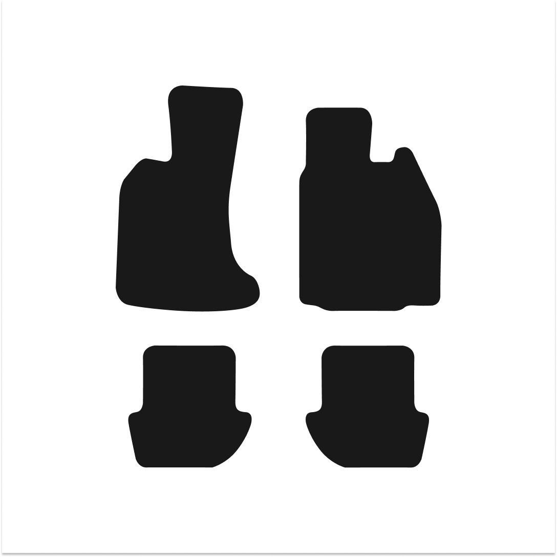 Porsche 911 (997) (2004-2012) Car Mats (Bass speaker in footwell) Mat Shape