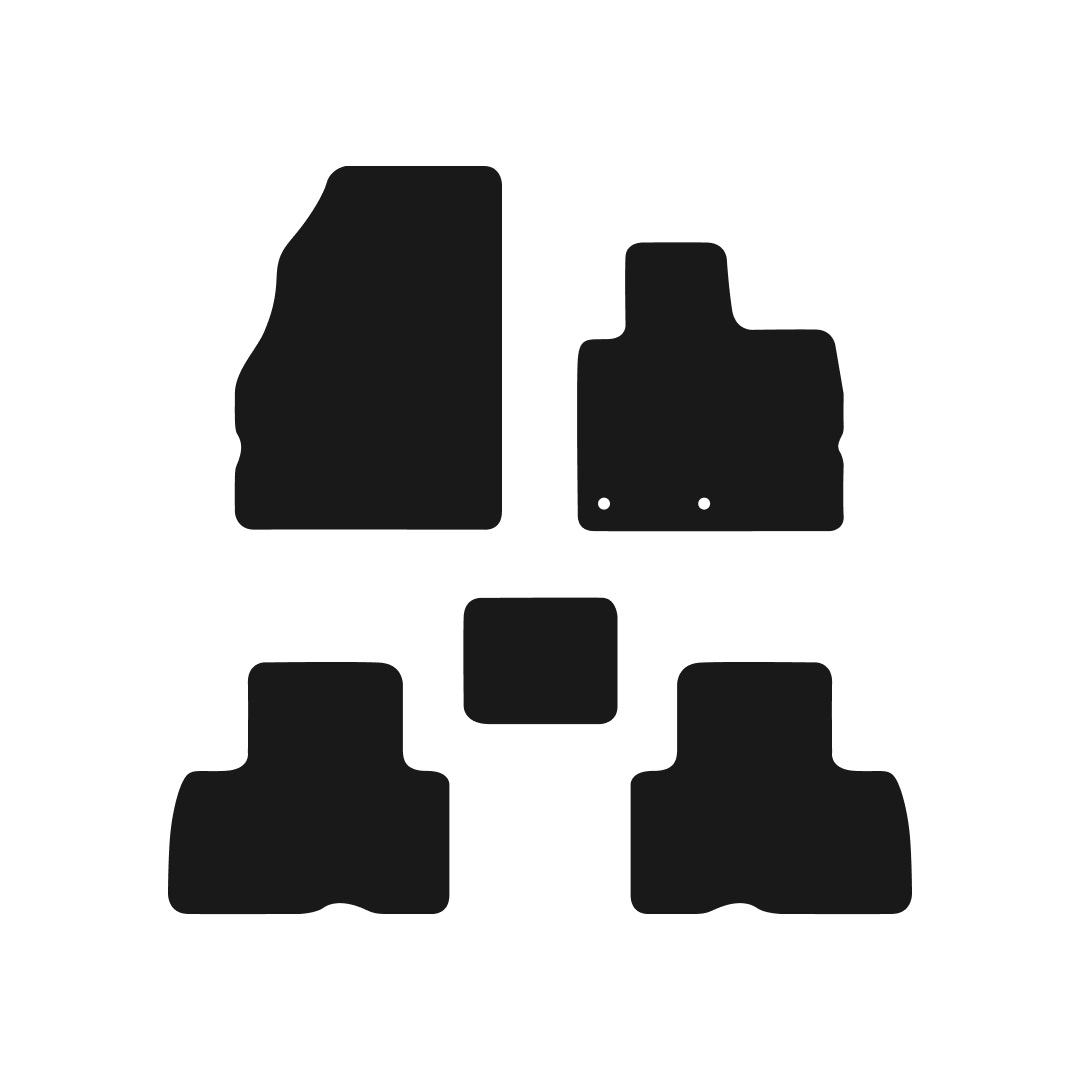 Renault Scenic (2009-2016) Car Mats (5 Pieces) Mat Shape