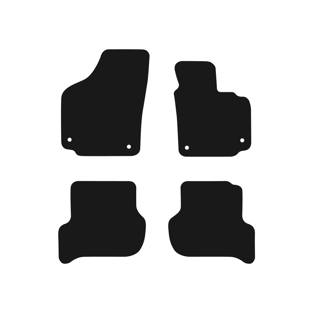 Seat Altea (2004-2008) Car Mats (With Fixings) Mat Shape