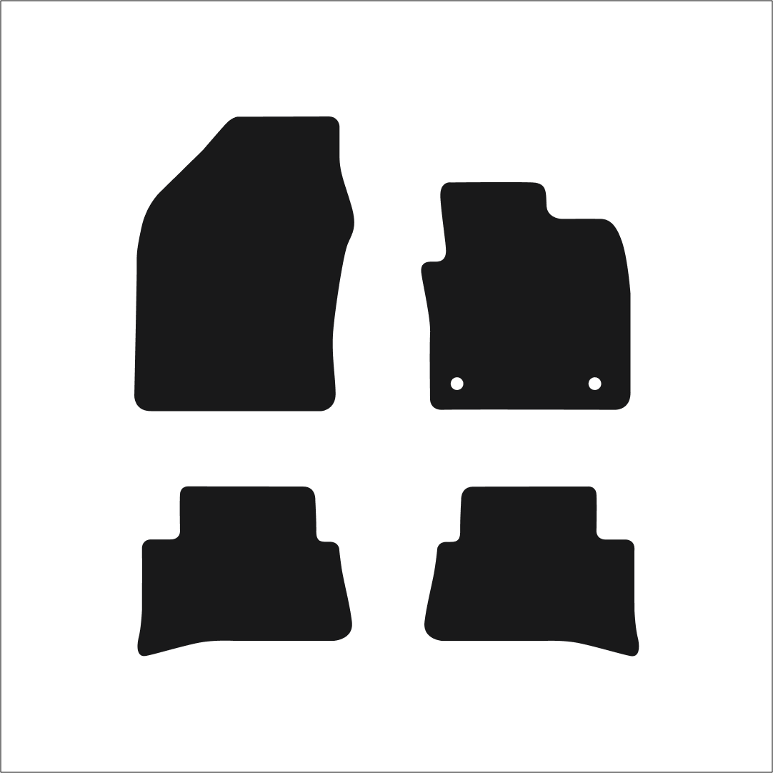 Toyota C-HR (2017-2024) Car Mats Mat Shape