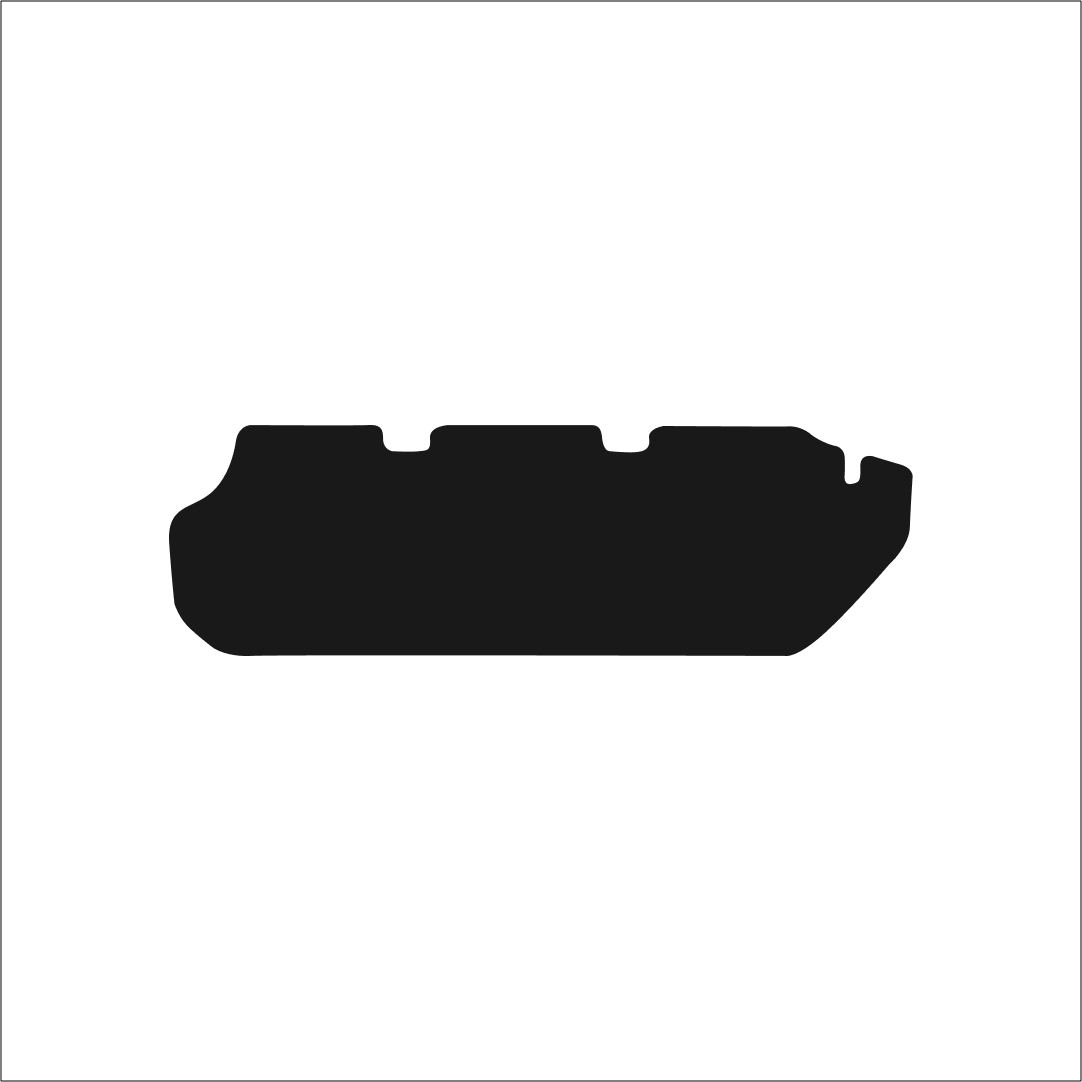 Toyota Land Cruiser Colorado 7 Seat (1996-2002) Boot Mat Mat Shape