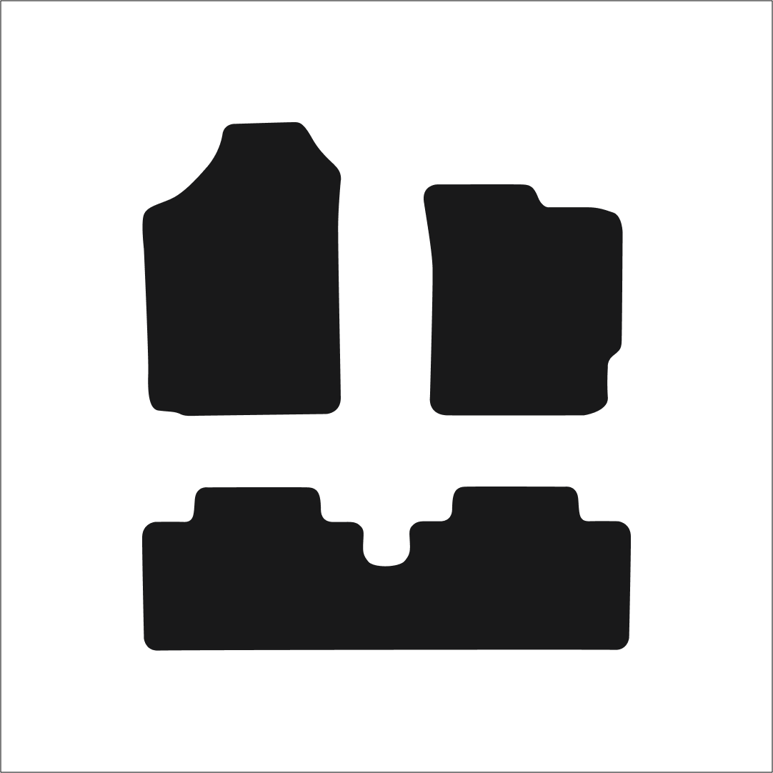 Toyota Yaris 3d (2006-2011) Car Mats Mat Shape